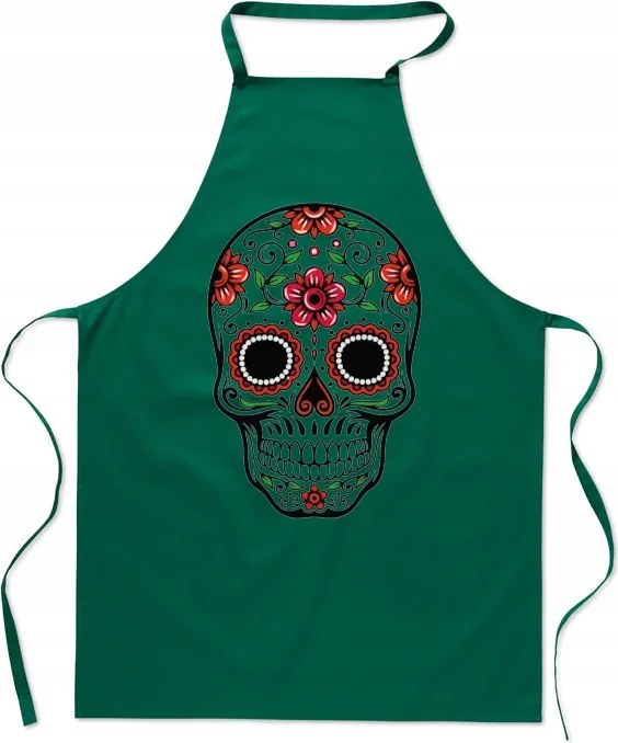 Konyhai Kötény Mexikói Koponya Ikonikus Divatos Nyomtatás Ajándék