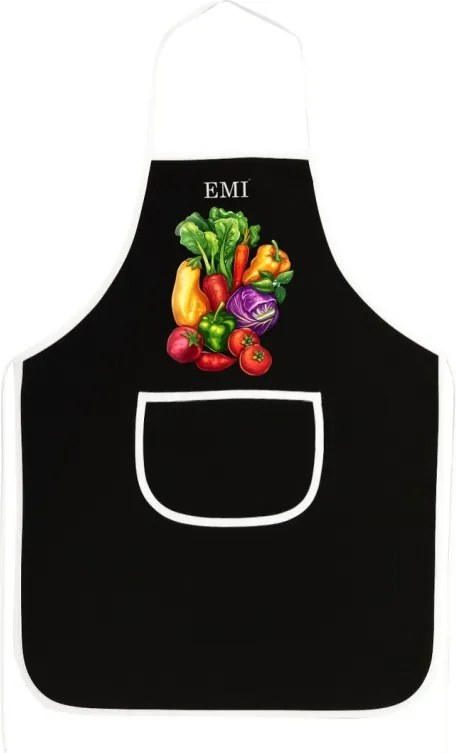 EMI Farmy konyhai kötény, Fekete