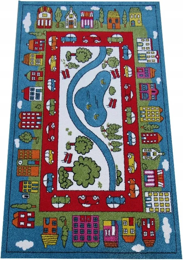 Gyerek darab szőnyeg City Blue 400x500