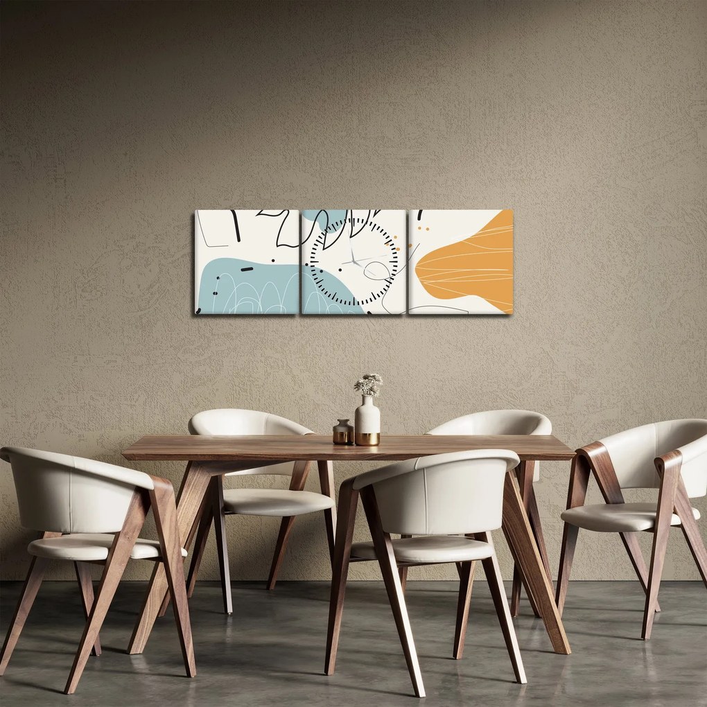 Kép - Levél illusztráció (órával) (90x30 cm)