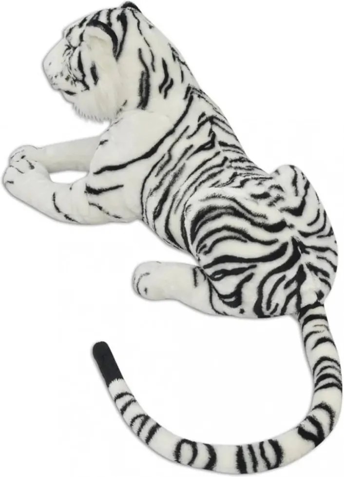 vidaXL XXL fehér tigris plüssjáték