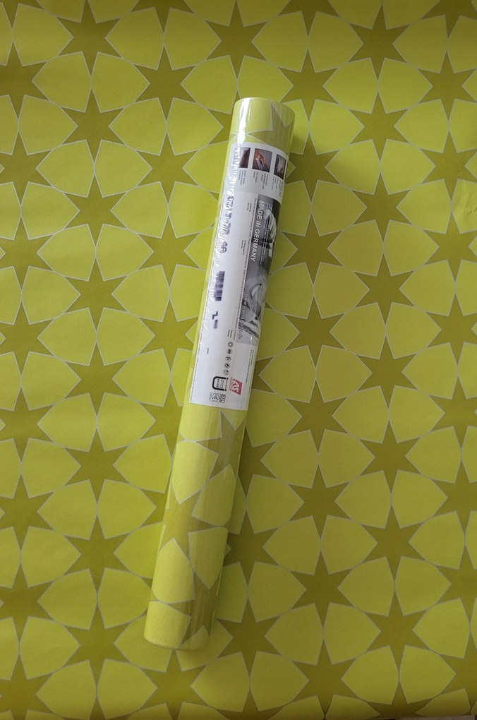 Fali tapéta, zöld háttér, csillagok, 6317-32