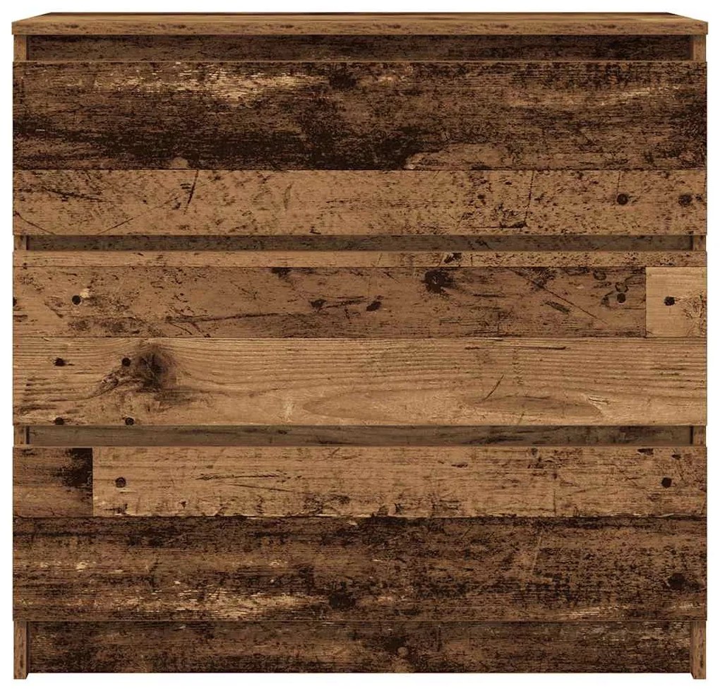 antik fa szerelt fa tálalószekrény 80x35x76 cm