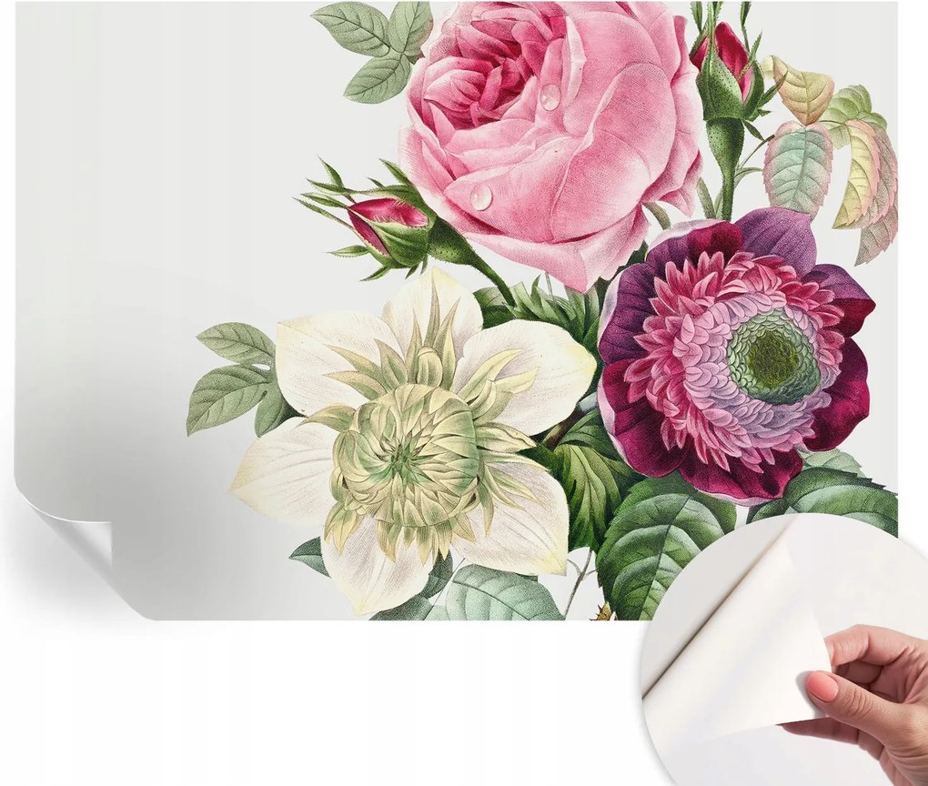 Öntapadós Dekoratív Fotótapéta Hálószobába Virágos csokor 312x219 cm