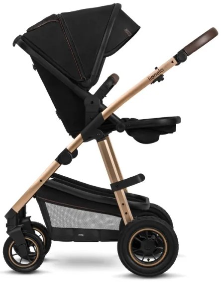 Lionelo - AMBER 2 az 1-ben kombinált babakocsi Black Onyx