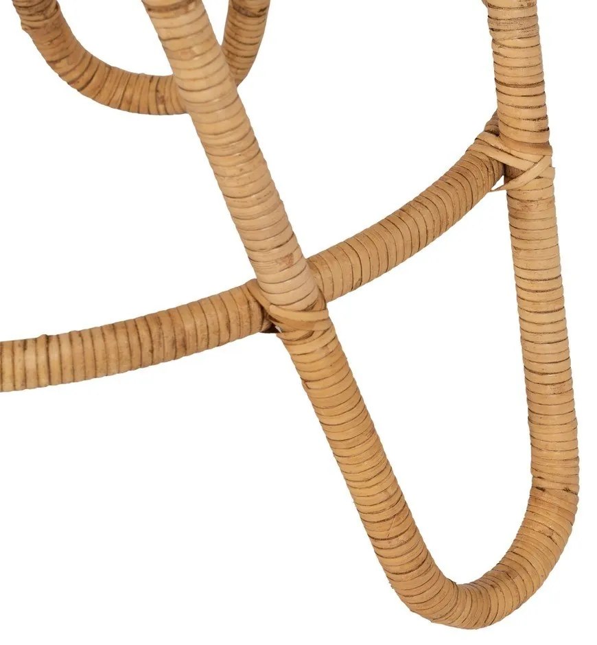 Rattan kerek tárolóasztal ø 60 cm – Ixia