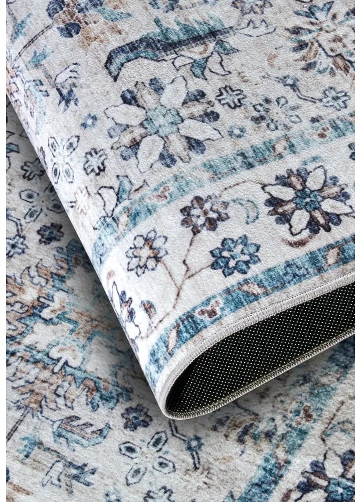 Világoskék szőnyeg 160x230 cm Saveh Cream Blue – Elle Decoration