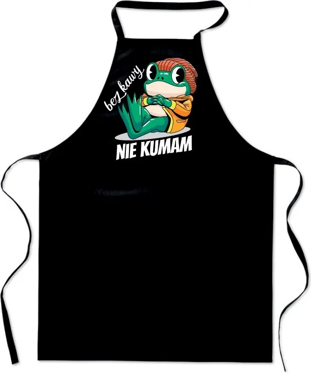Konyhai Kötény grill fekete Nem Értem béka ajándék FA_722_cz