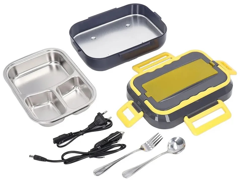 Ételmelegítő doboz - 12V/220V - fekete