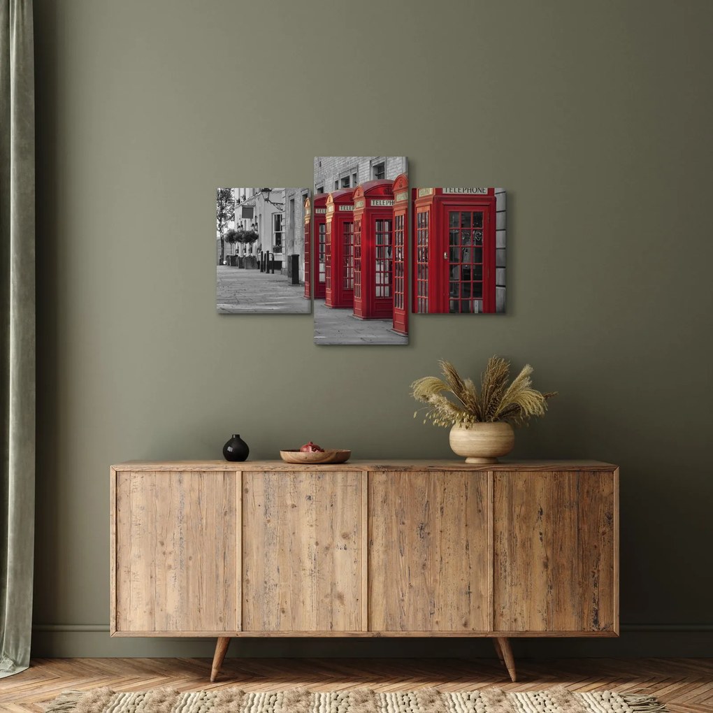 Kép - Londoni telefonfülkék (90x60 cm)