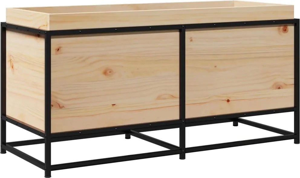 vidaXL tömör fenyőfa kerti virágláda 100 x 40 x 50 cm