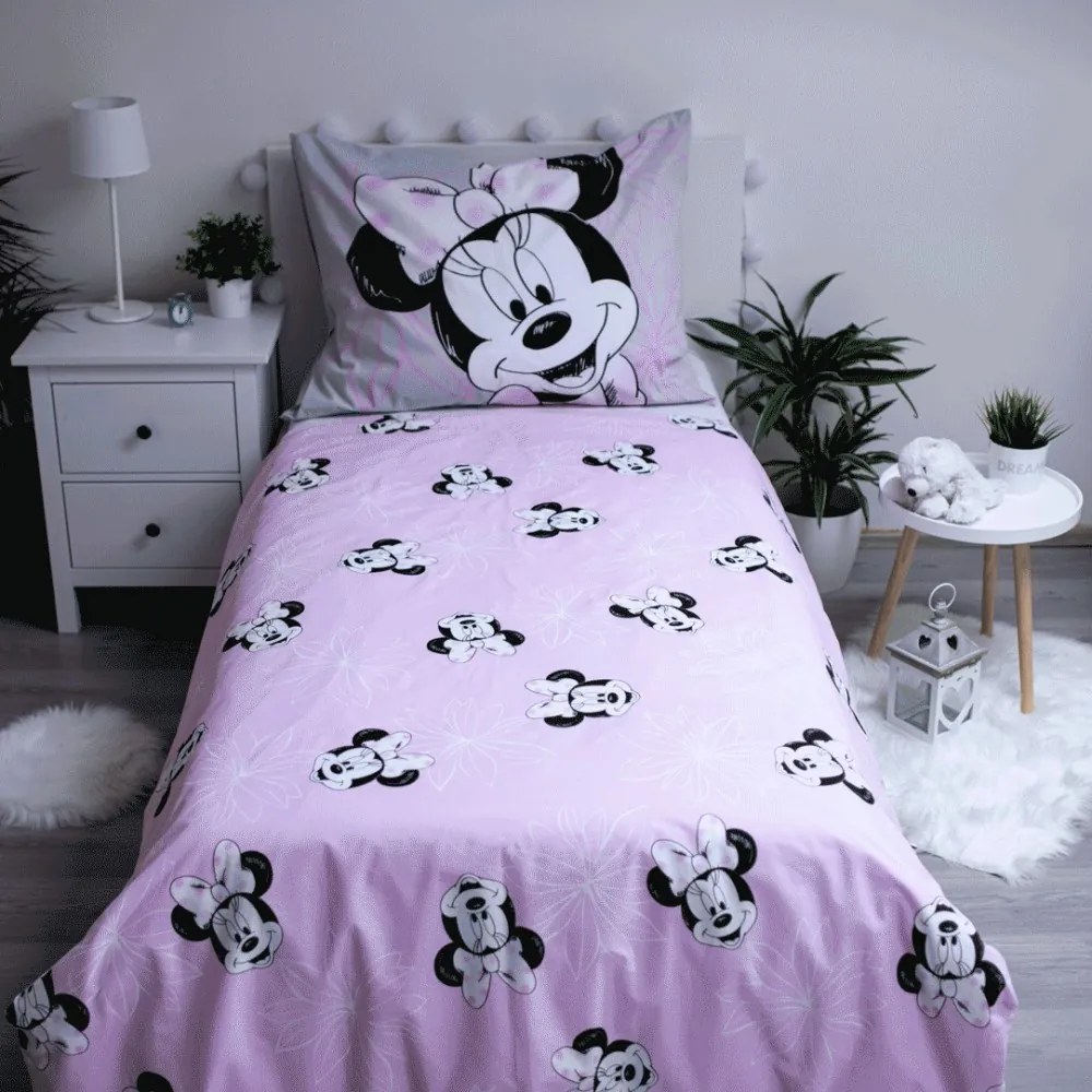 Disney Minnie Beautiful ágyneműhuzat 140×200cm, 70×90 cm