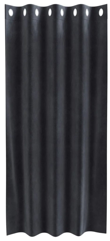 Függönyök függönyökkel 2 pcs Sötétszürke 140 x 175 cm Bársony