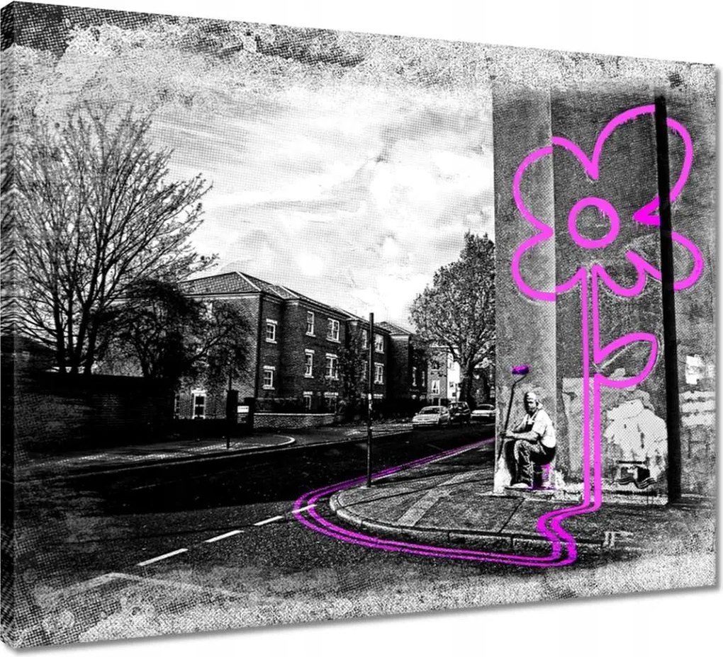 Vászonkép 50x40 Rózsaszín virág