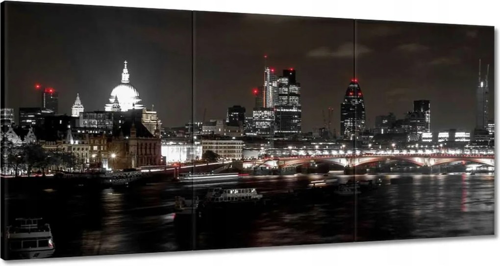 Festmények 120x60 Éjszakai kilátás Londonból