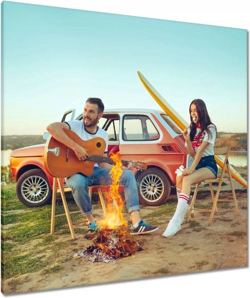 Vászonkép 90x90 Fiat 126p Bébi Buborék