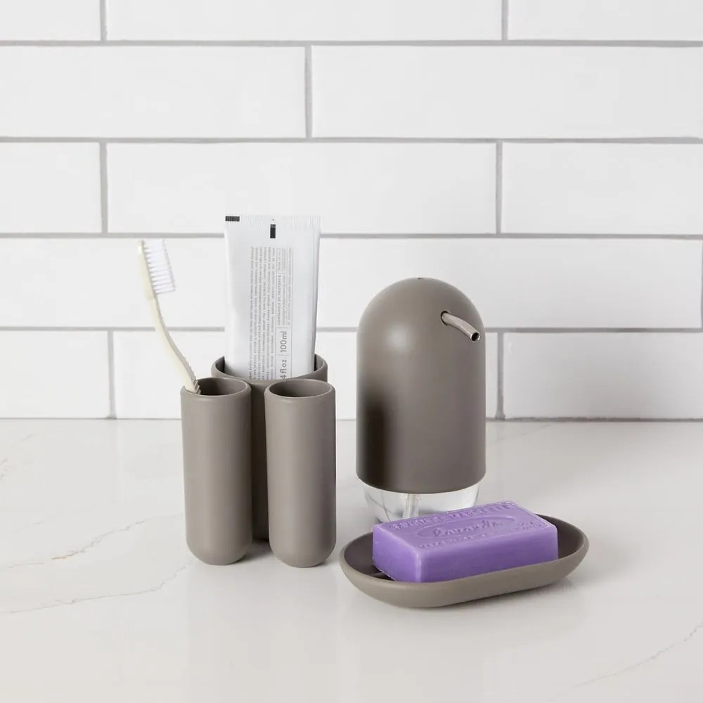 Szürke műanyag szappanadagoló 230 ml Touch – Umbra