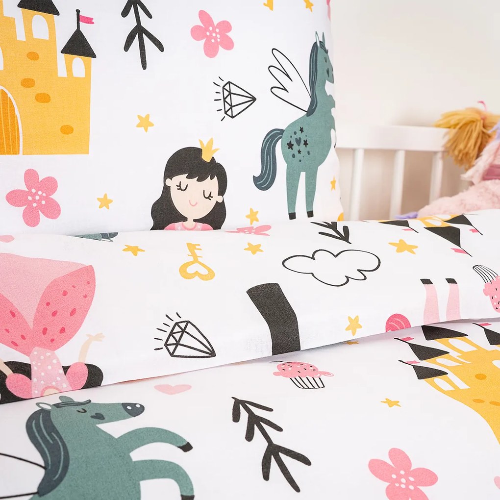 4Home Fairytale Dream gyermekágyas pamut ágynemű, 100 x 135 cm, 40 x 60 cm