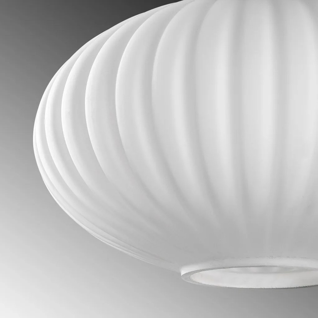 Asker 15182 fekete fém-üveg függőlámpa, Ø30 cm