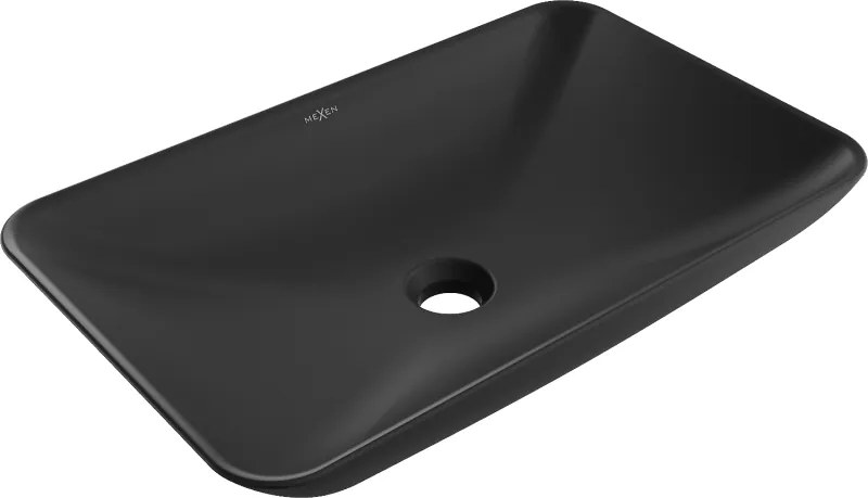 Mexen Avila pult feletti mosdó 58 x 37 cm, fekete matt - 21115585