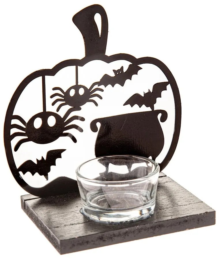 Fa gyertyatartó Halloween mintával Happy Halloween – Dakls