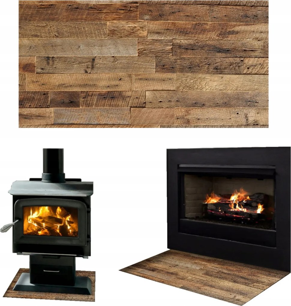 Kandalló Alatti Üveg Edzett Üveg Állvány Méret 60x52cm Parketta Grafika