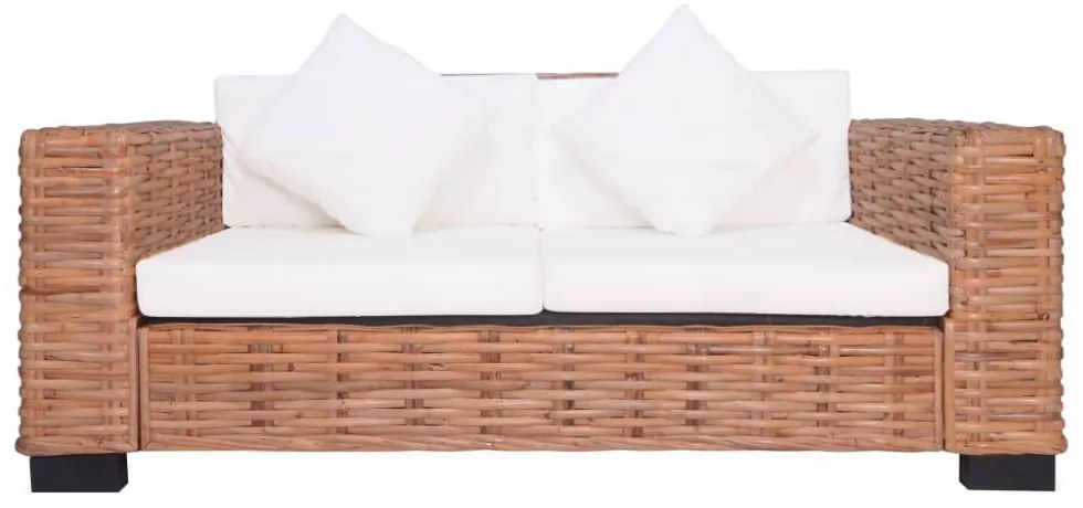 2 darabos természetes rattan kerti ülőgarnitúra