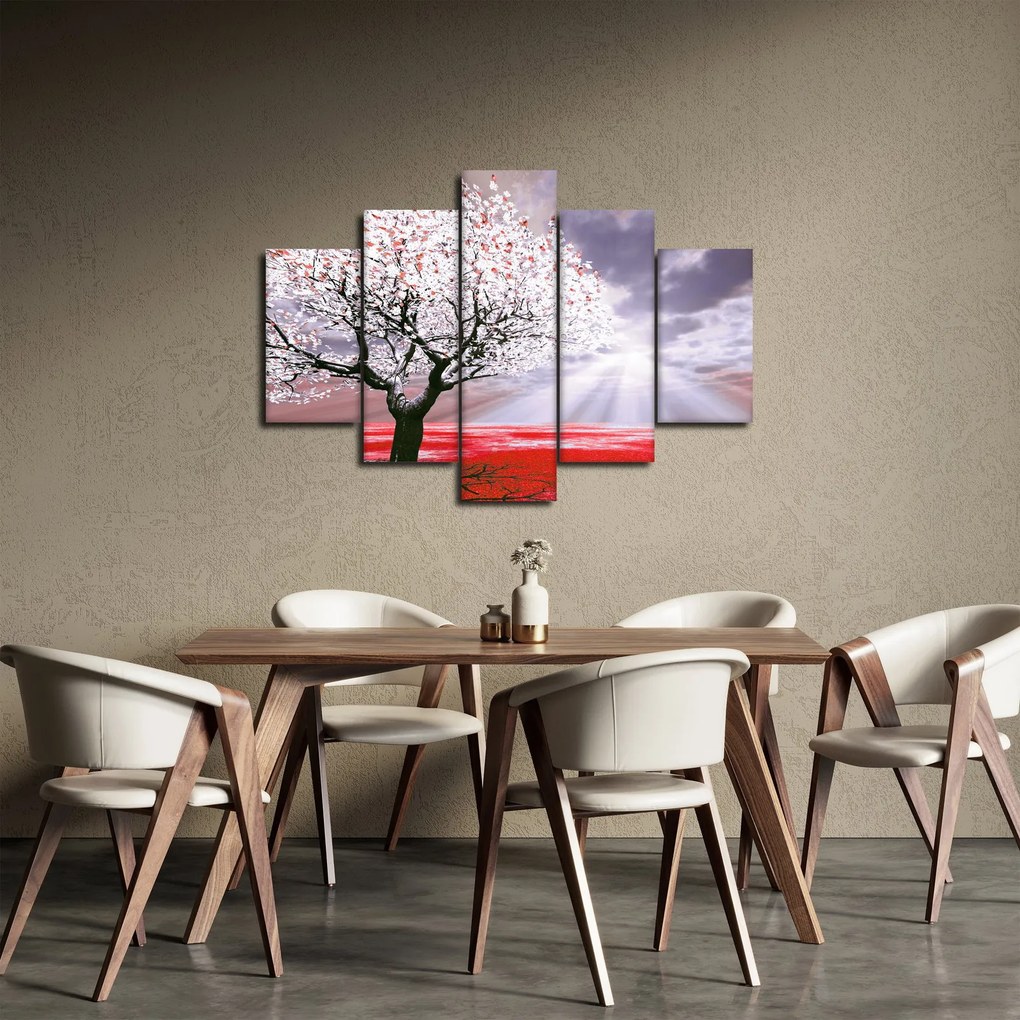 Piros fa kép (150x105 cm)
