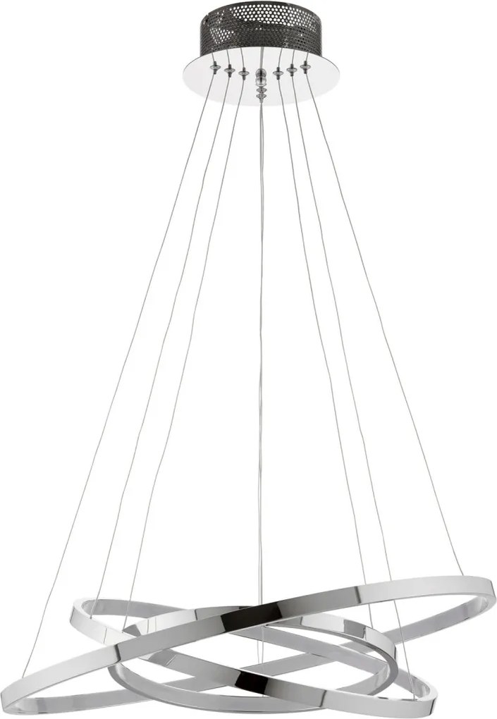 ENDON KLINE-3CH KLINE Modern Led Függesztett Lámpa Króm, Fagyasztott Üveg LED IP20