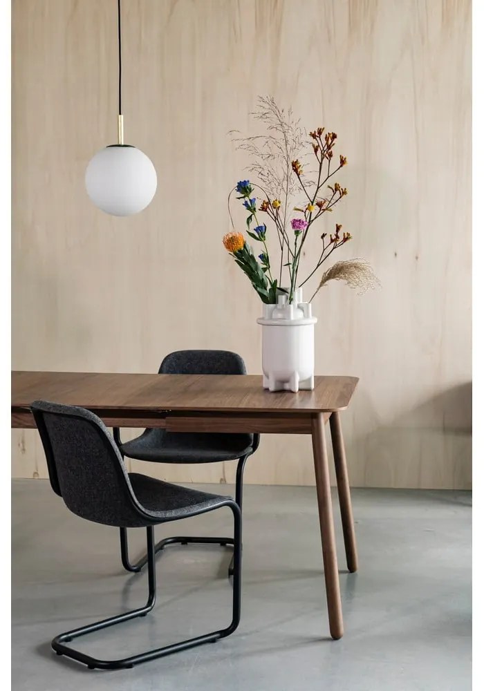 Bővíthető étkezőasztal diófa dekoros asztallappal 80x120 cm Glimps – Zuiver