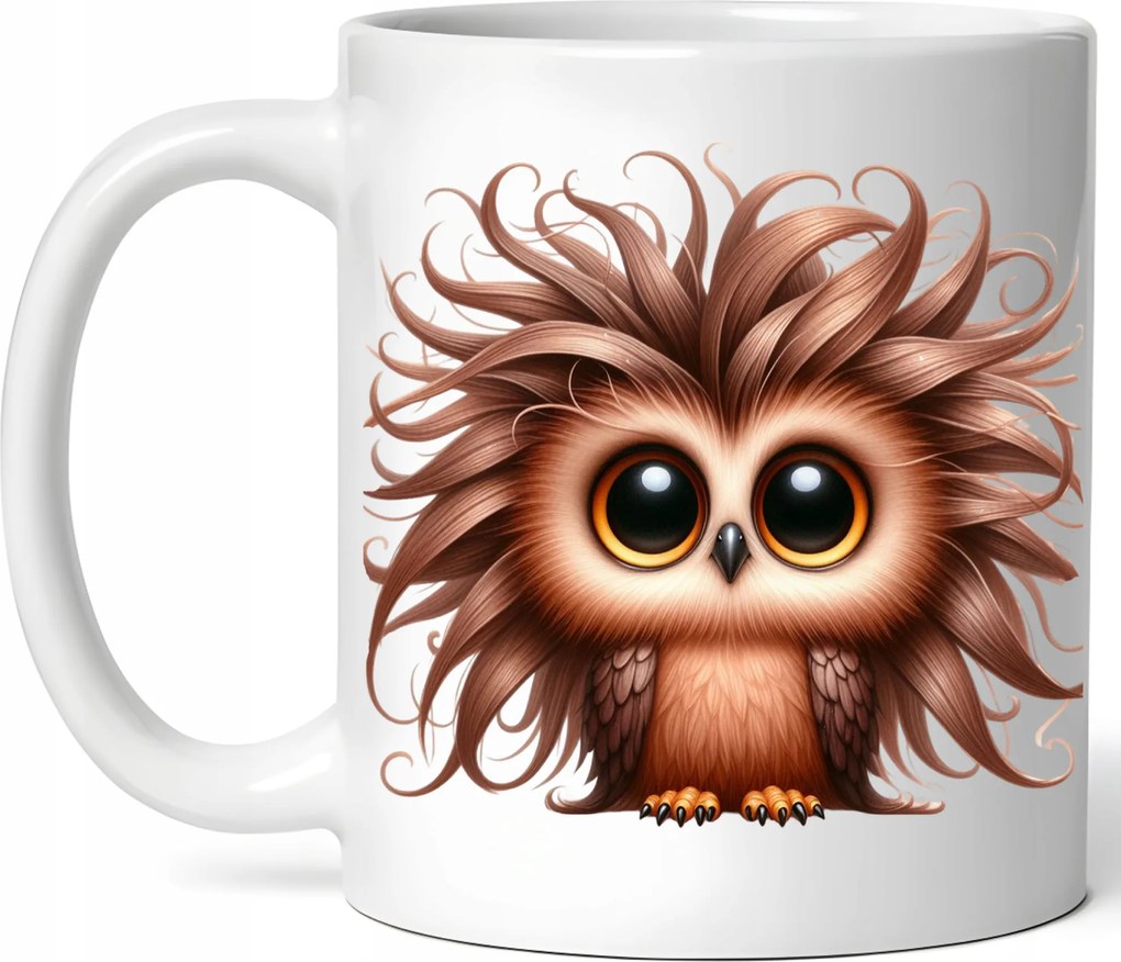 Látványos Bögre Aranyos Bagoly Kerámia Doboz 330ml