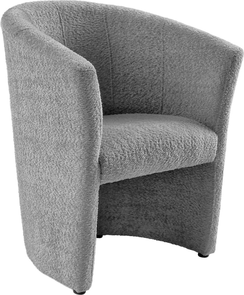 Klub fotel, szürke Coral anyag, CUBA