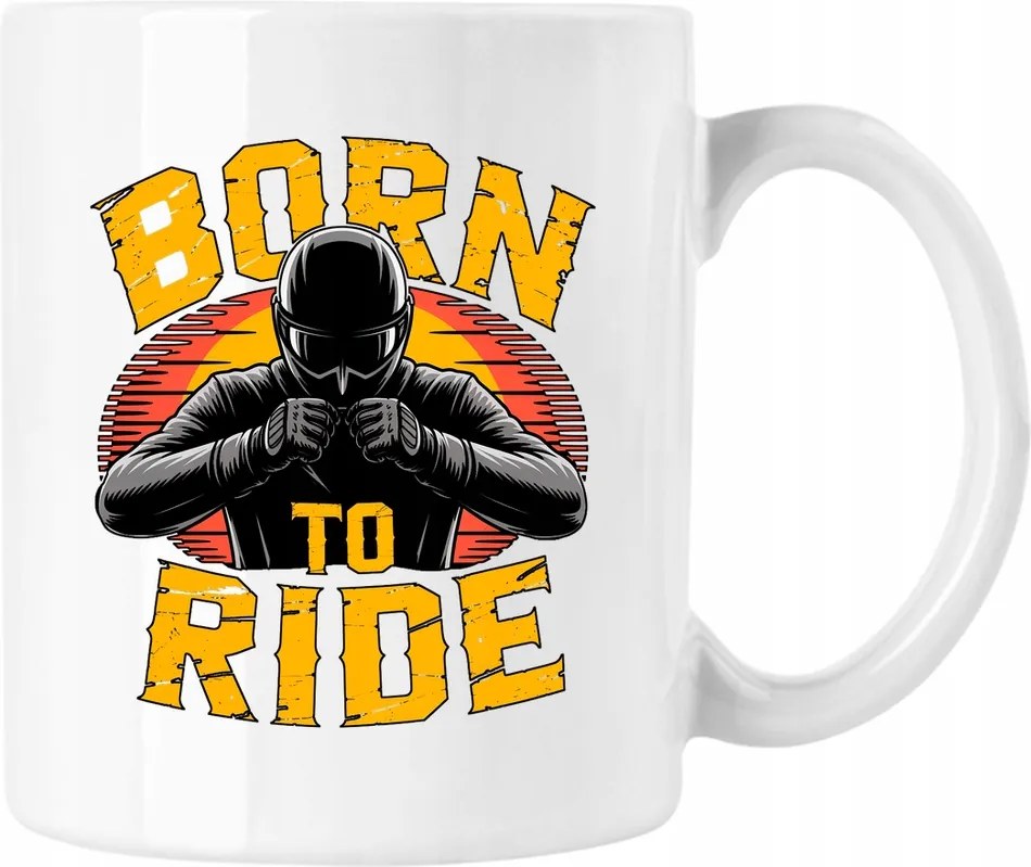 Bike bögre motorkerékpár born to ride 4 fehér 330ml