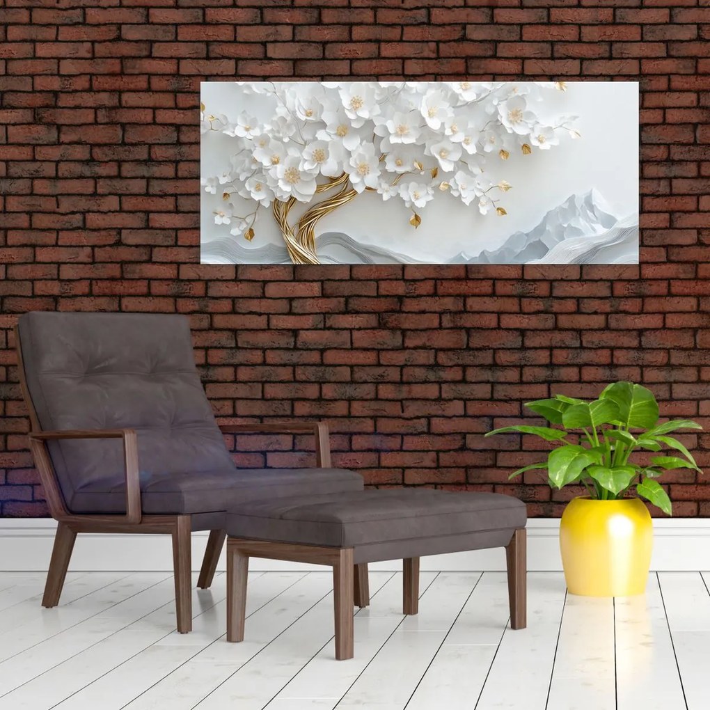 Kép – 3D elegáns életfa (120x50 cm)