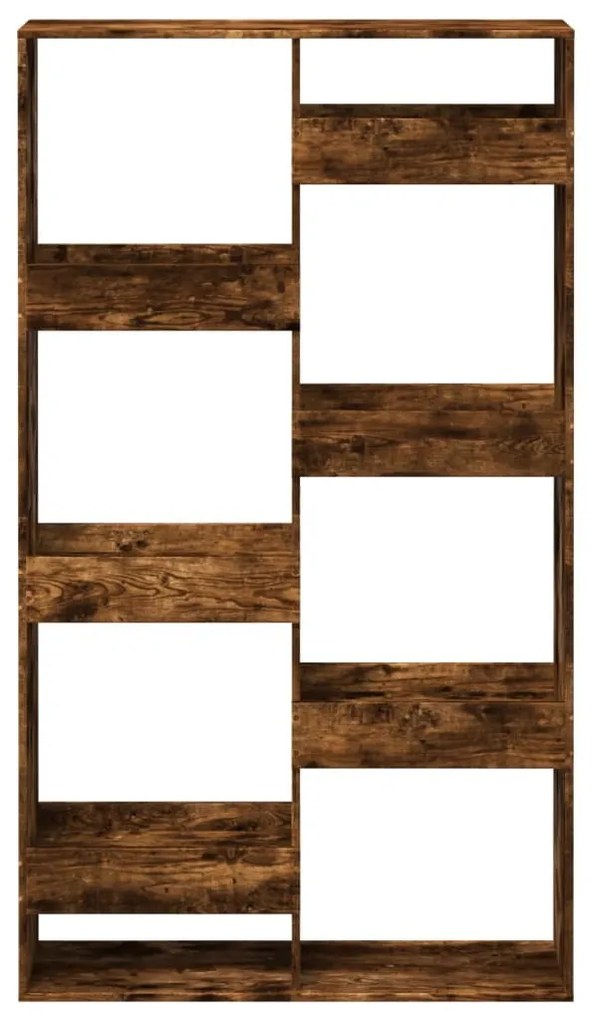 füstös tölgy színű szerelt fa térelválasztó 100 x 33 x 175 cm