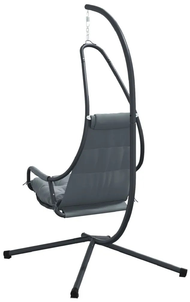Függő tojás szék Antracit 94 x 107 x 196.5 cm Acél