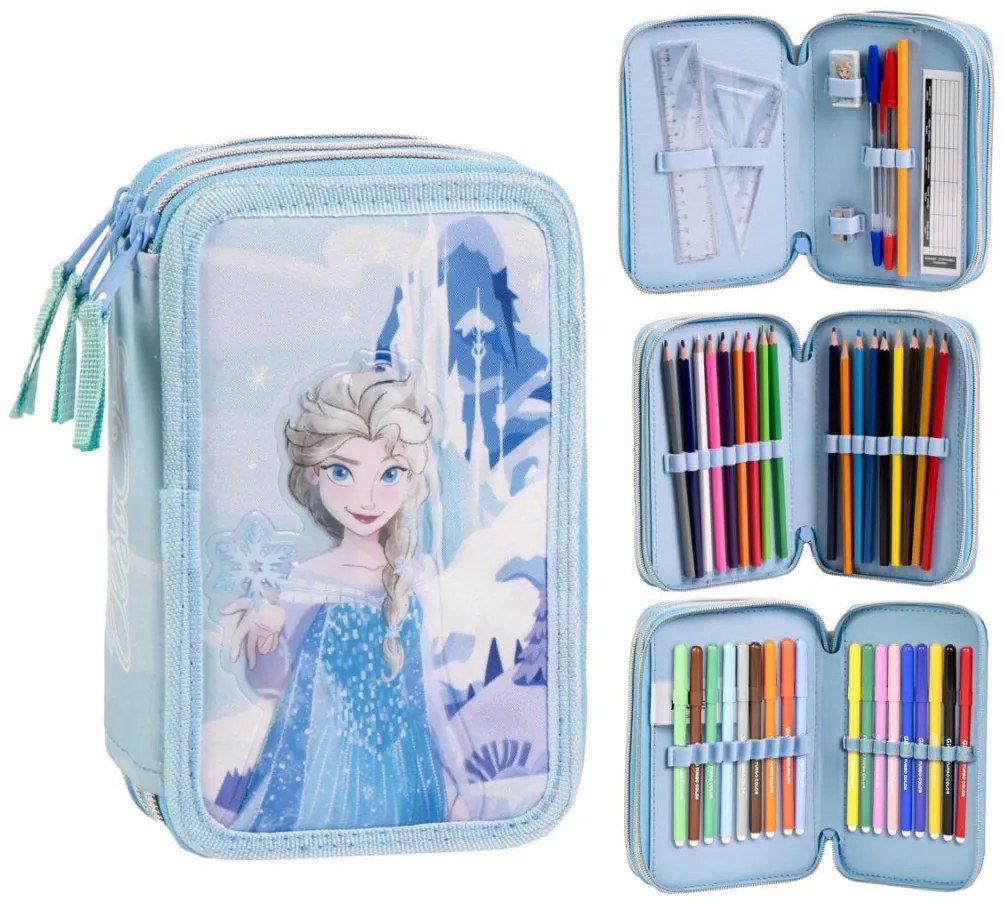 Disney Jégvarázs Frosty tolltartó töltött 3 emeletes