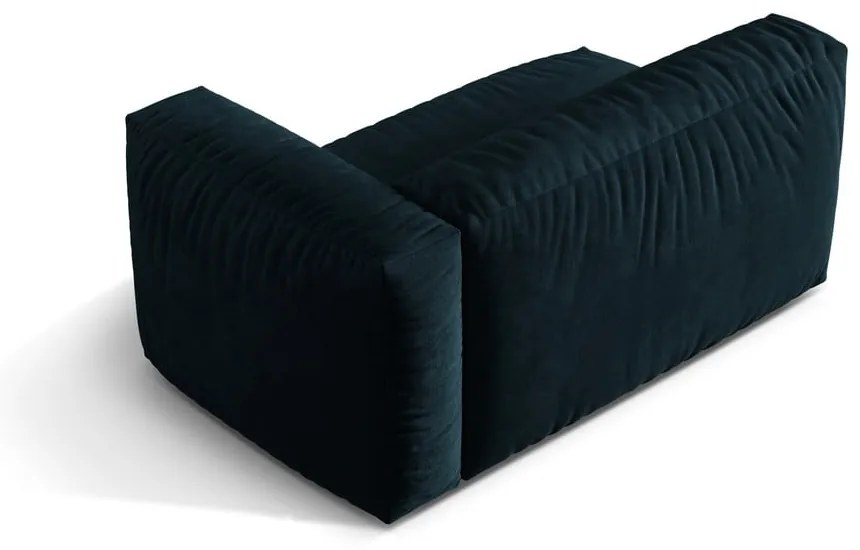 Sötétkék bársony kanapé modul (jobb oldali) Martina – Micadoni