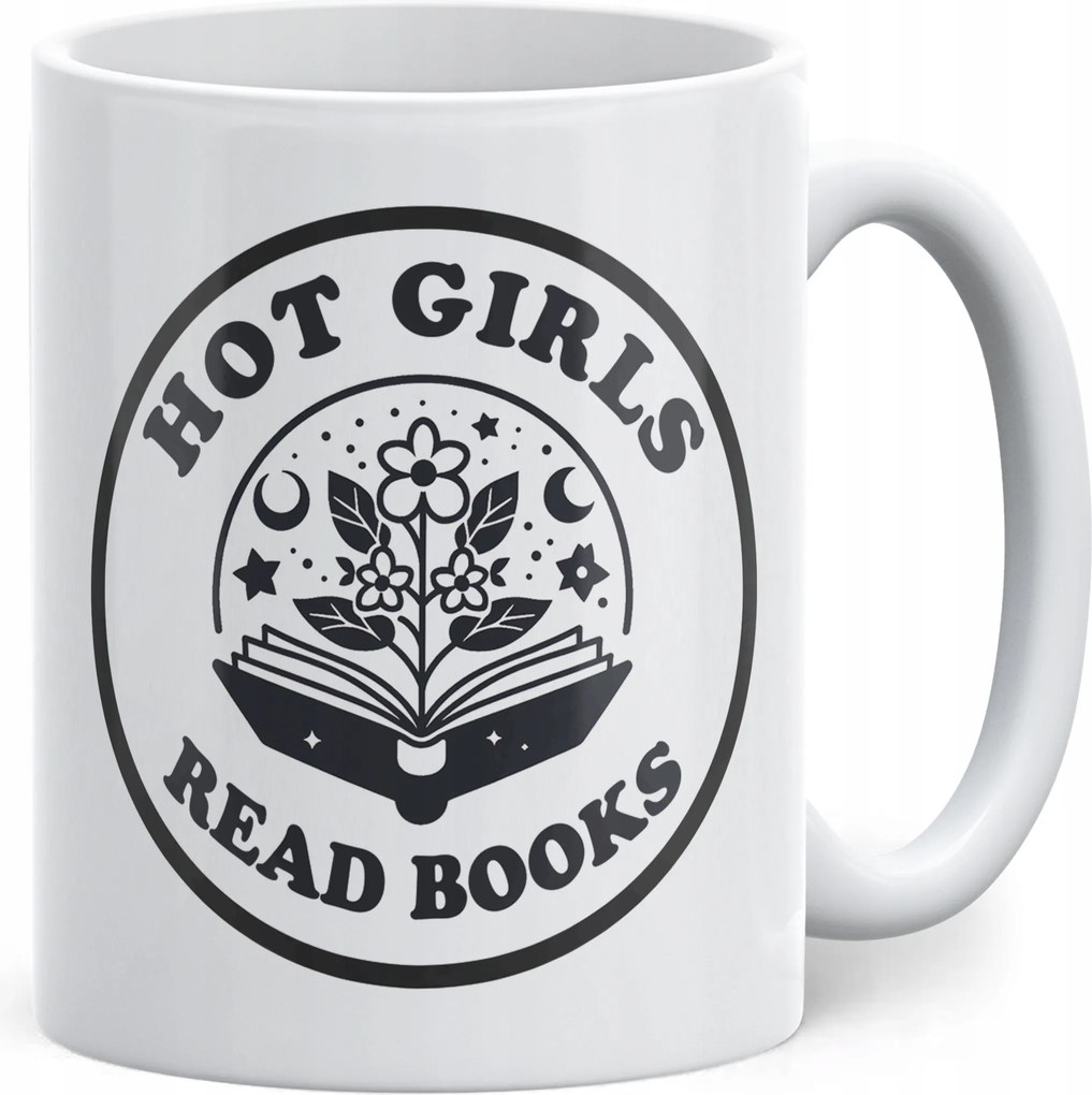 Kerámia bögre Hot Girl Read Books Könyvrajongóknak Ajándék