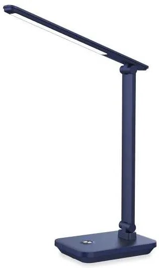 Platinet asztali lámpa 5 W, erős akkumulátor + USB, kék