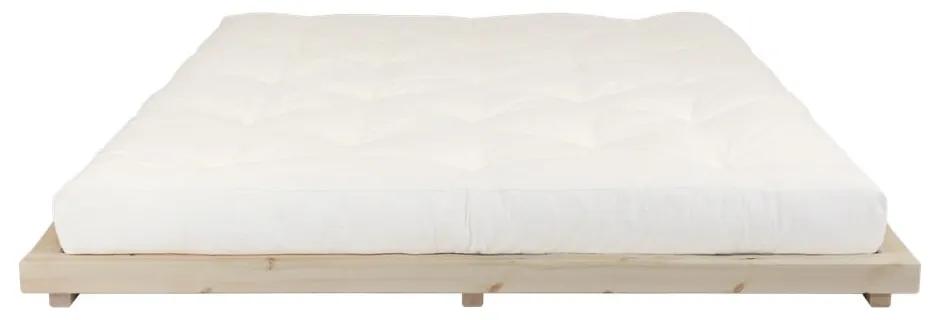 Dock Comfort Mat Natural Clear/Natural borovi fenyőfa franciaágy matraccal, 180 x 200 cm - Karup Design
