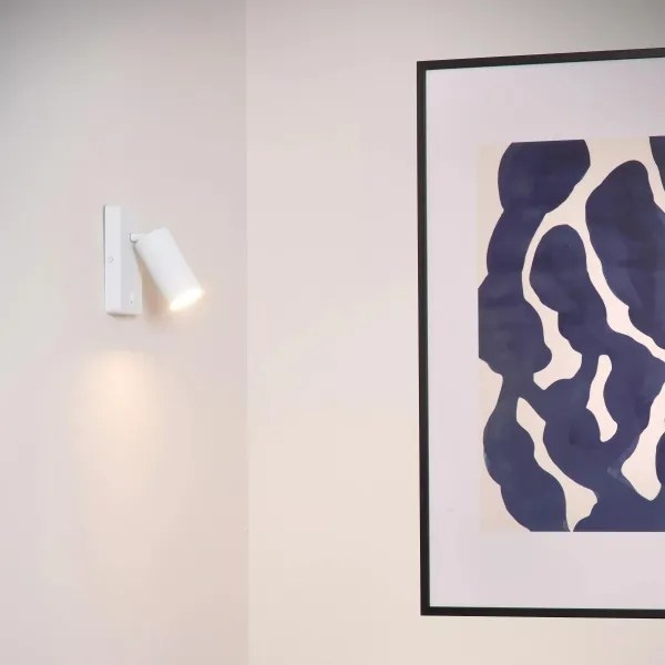 Lucide 09239/11/31 - Fali irányítható spotlámpa CLUBS 1xGU10/40W/230V fehér