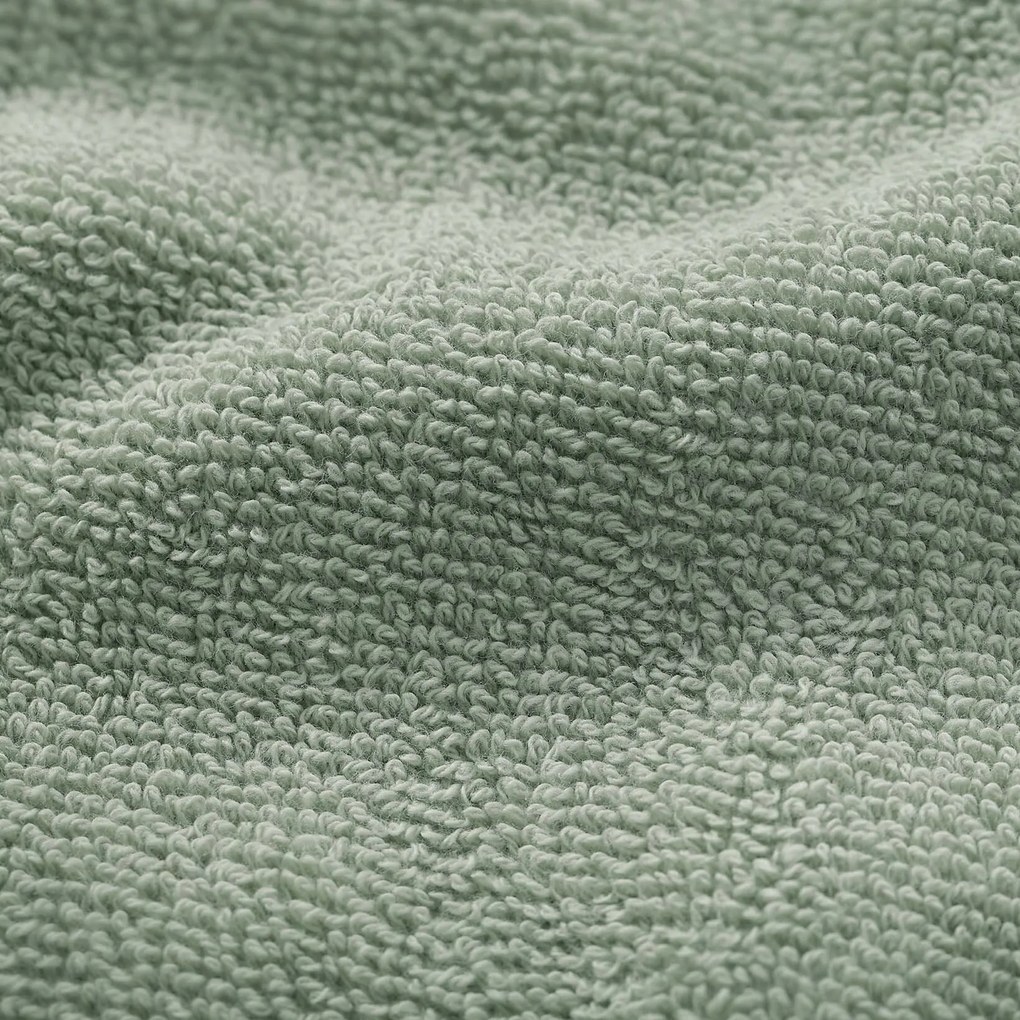 Goldea bordűr nélküli frottír törölköző és fürdőlepedő soft – zsályaszínű 70 x 140 cm