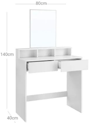 Sminkasztal HEBA fehér