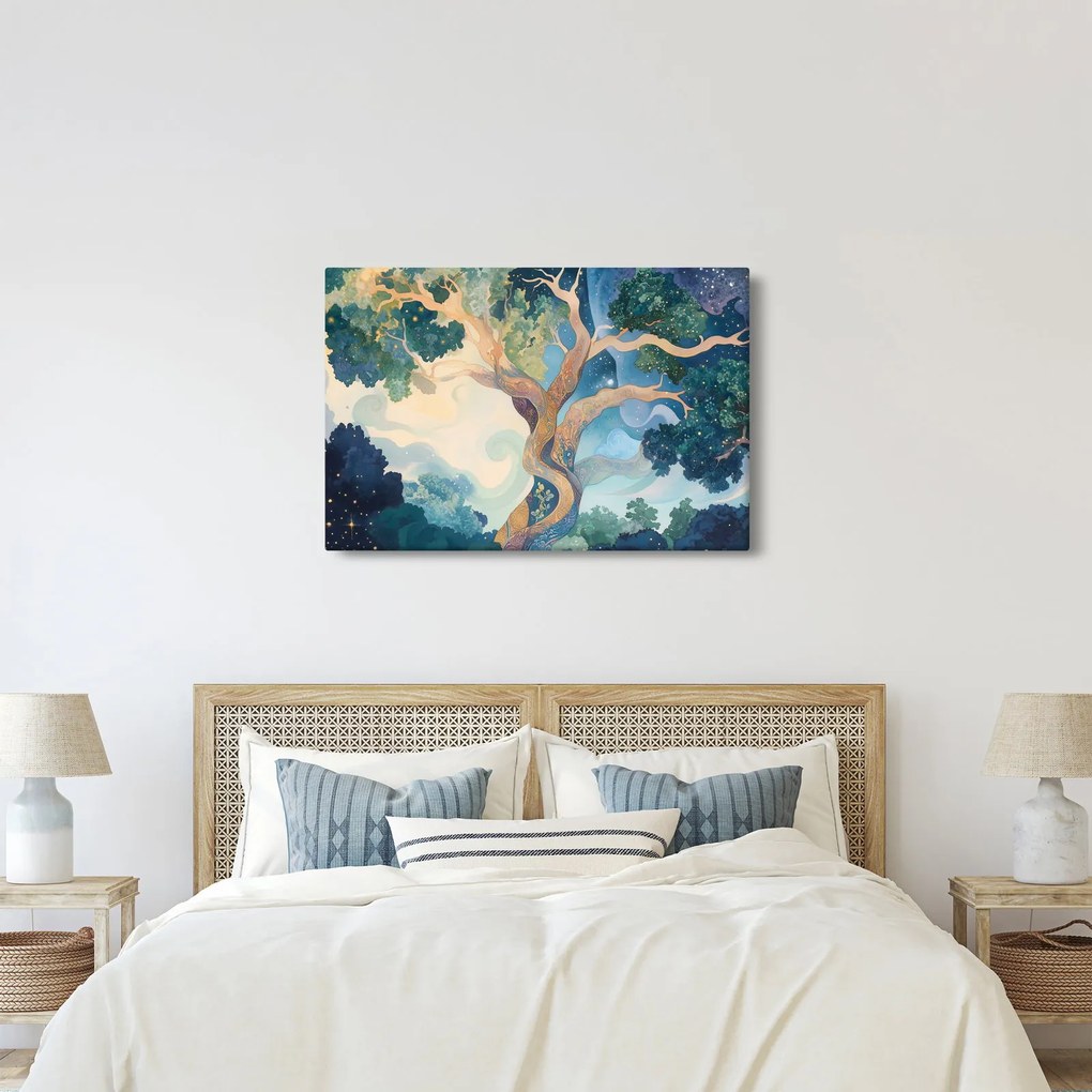 Kép – Kozmikus fa (90x60 cm)