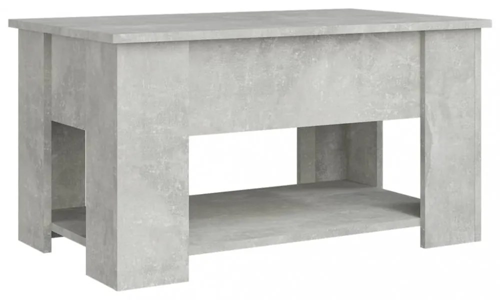betonszürke szerelt fa dohányzóasztal 79x49x41 cm