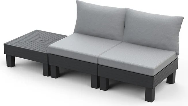 Elements balkon kerti bútor szett grafit