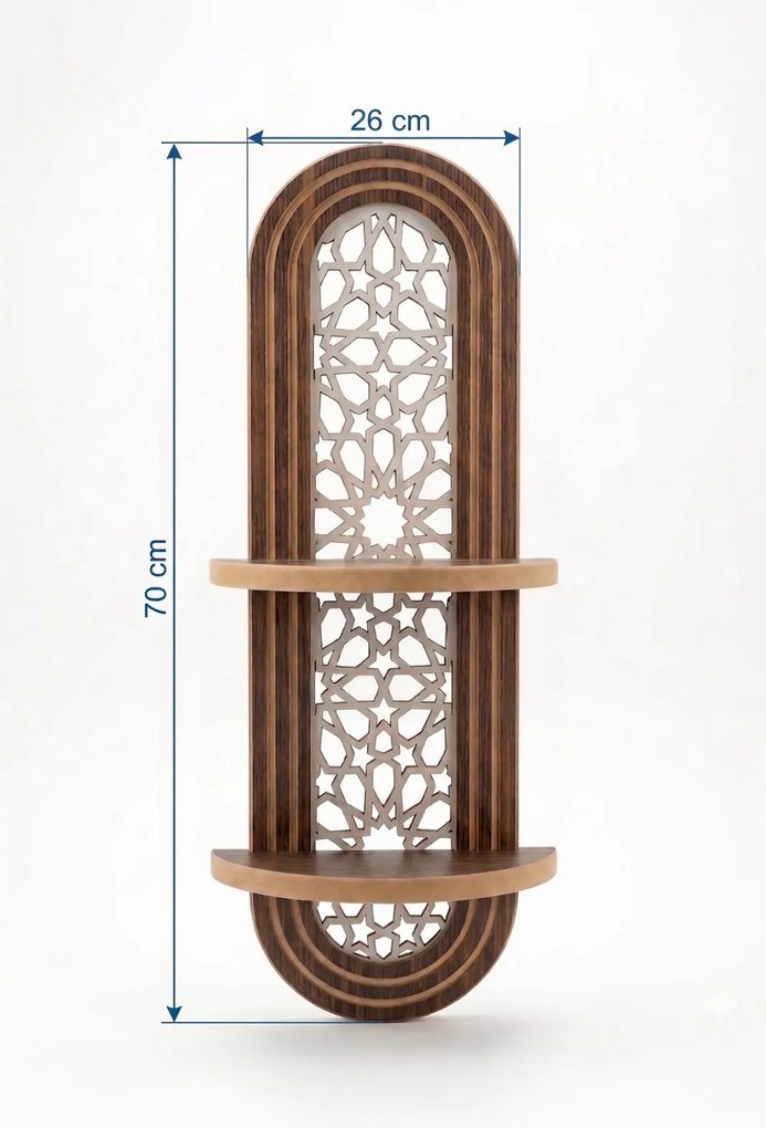 Fali polc, wenge, 26 cm – Artmtkwll5