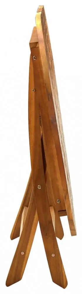 tömör akácfa összecsukható kerti asztal 160 x 85 x 75 cm