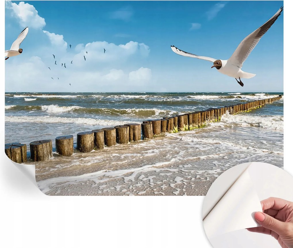 Fotótapéta Öntapadós Dekoratív tapéta Tengerparti tájkép 312x219 cm